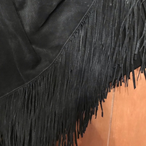 Leather fringe skirt - Picture 2 of 4